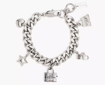 PULSERA CON DIJES MINI ICON PLATA